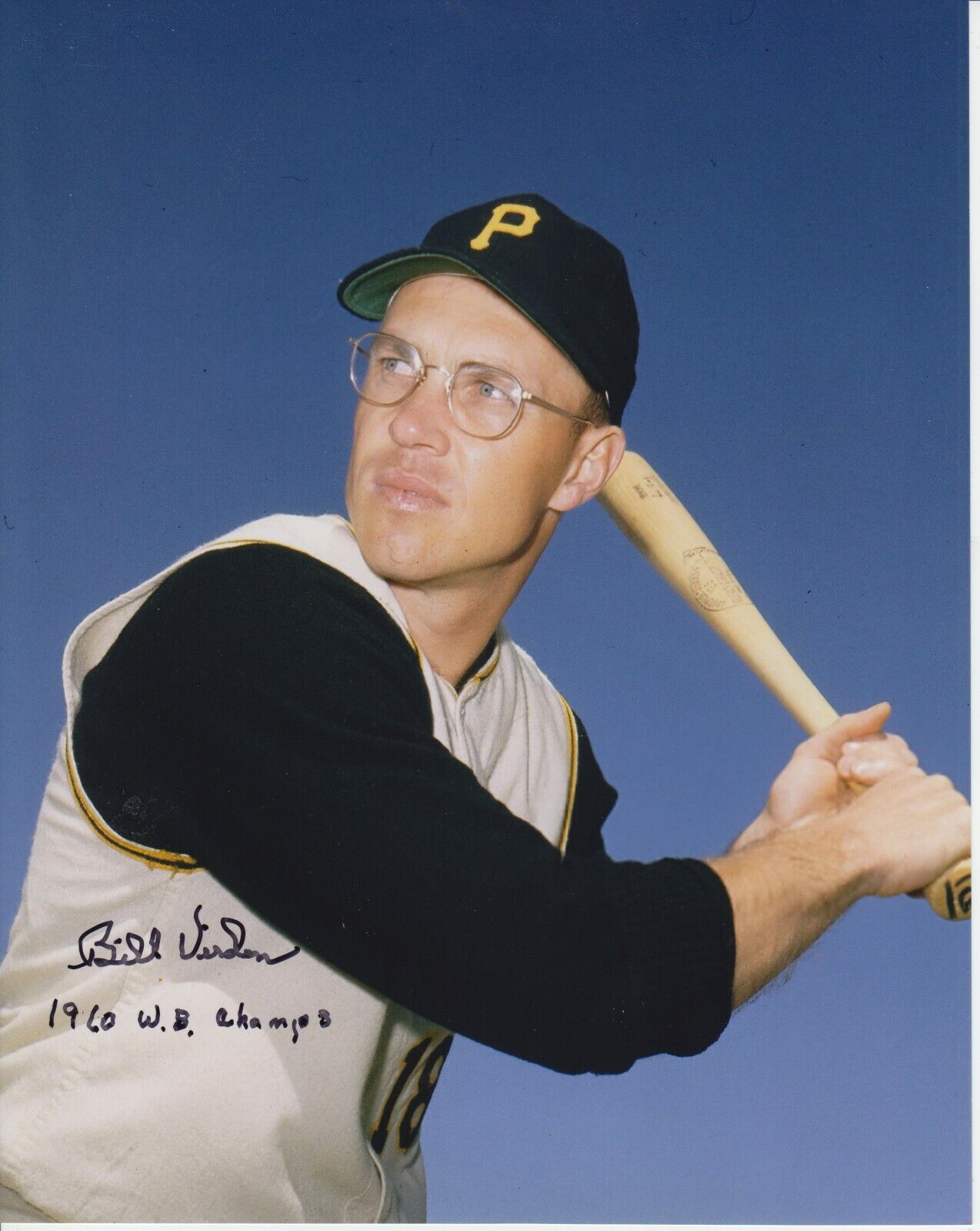 Bill Virdon W / 1960 WS Champs #1 8x10 Signed w/ COA Pittsburgh Pirates