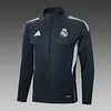 2025/2026 Real Madrid Dark Gray Long Zipped Jacket Football Shirt 1:1 Thai Quality
