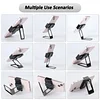 New Upgraded Back Clip Type 360 Folding Bracket,Back Clip Foldable Phone Holder,Fully Adjustable Foldable Desktop Phone Holder,Metal Multi-Angle Cell Phone Stand for All Types Smartphones