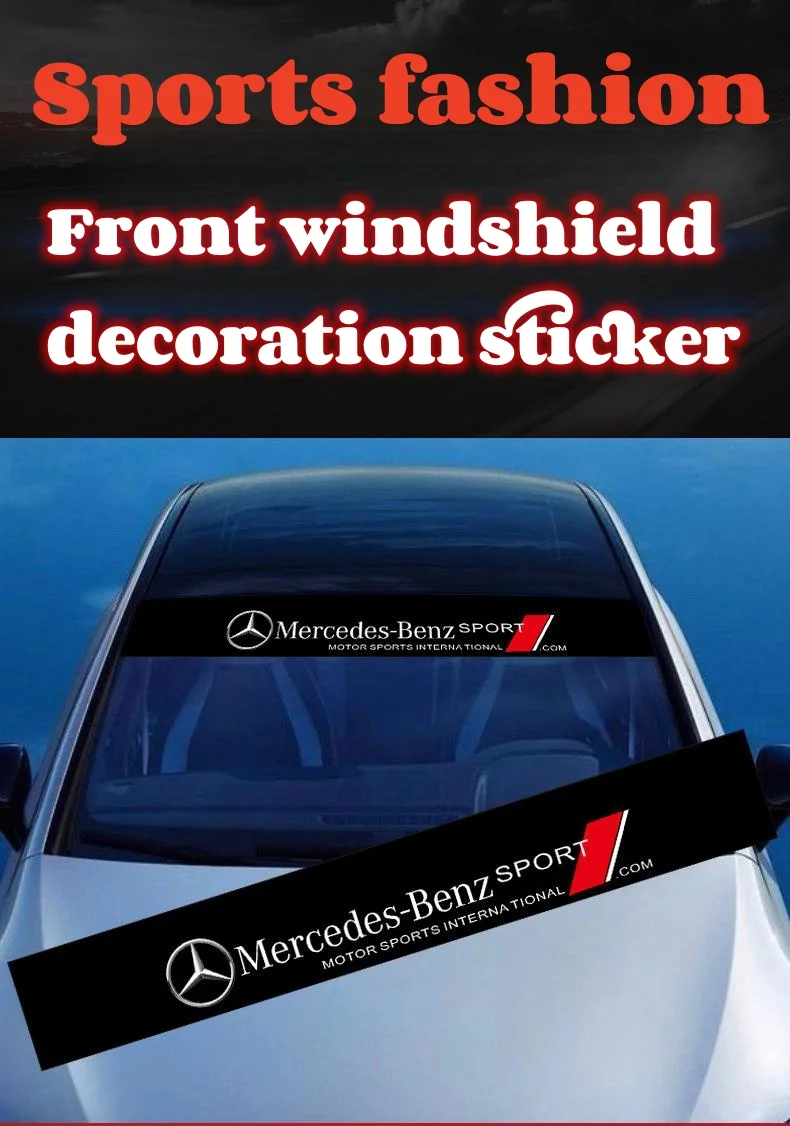 Car front windshield personalized fashion sports decorative stickers