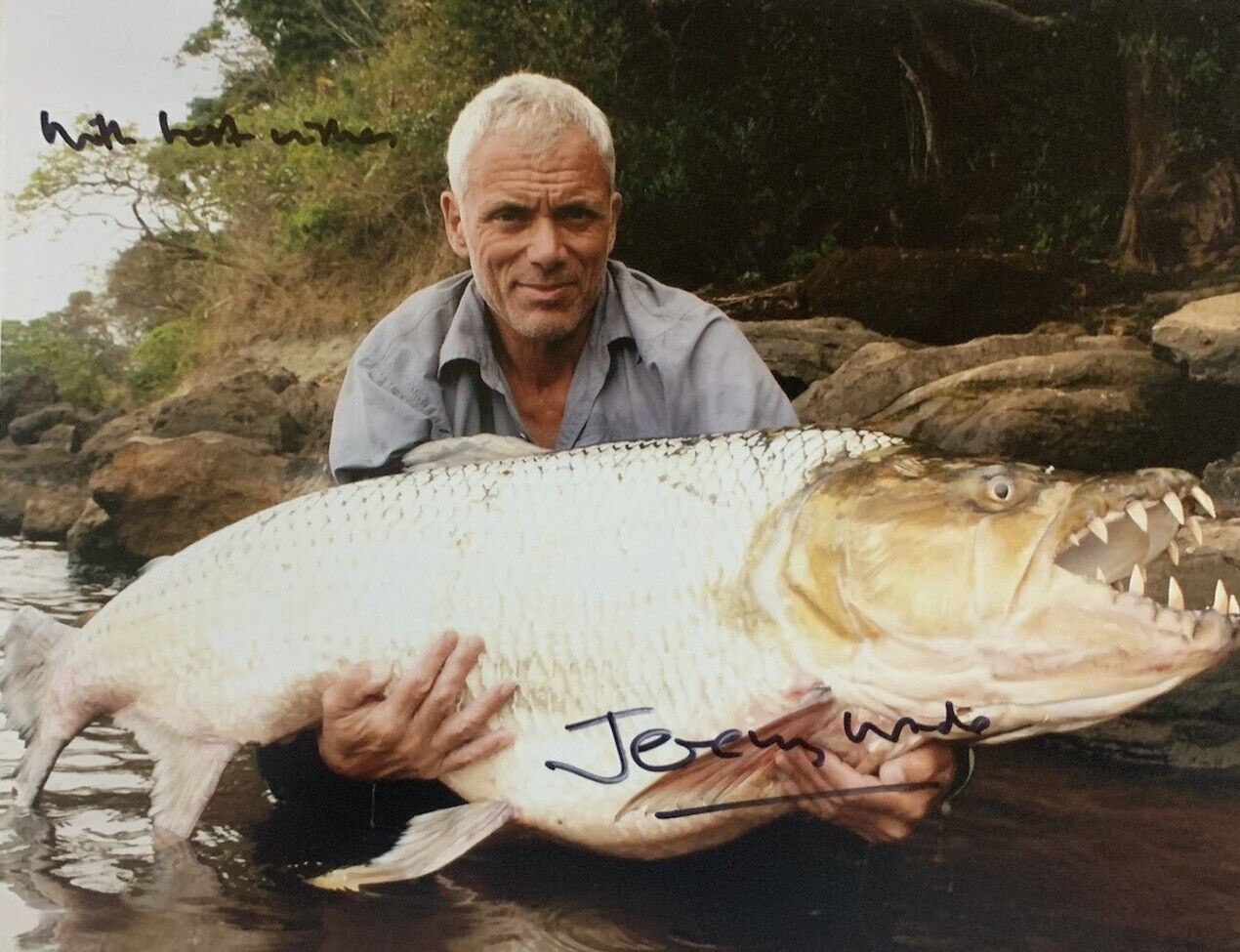 JEREMY WADE HAND SIGNED 8x10 Photo Poster painting RIVER MONSTERS SHOW AUTOGRAPH AUTHENTIC COA