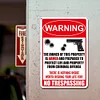 2pcs - Warning No Trespassing - Vintage Metal Signs(12*16Inch) - Warning