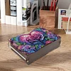 (US Local)Diamond Painting Storage Box DIY 5D Diamond Painting Jewelry Box (Rose)