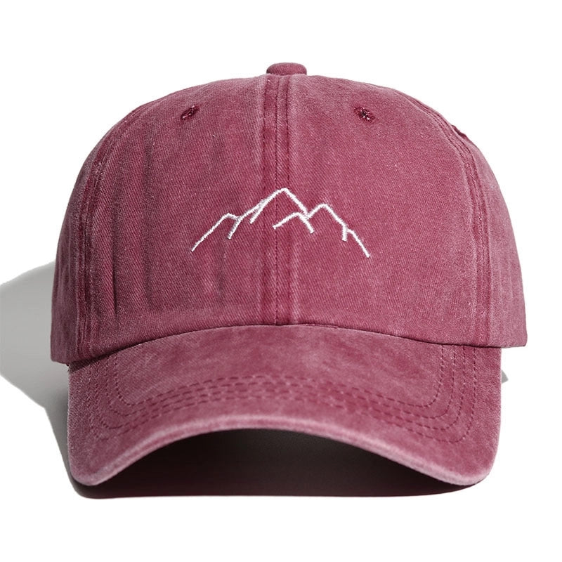 Baseball Cap Soft Top Men’s Women’s Embroidered Washed Old Outdoor Mountaineering Hat Spring And Summer Sports Hat