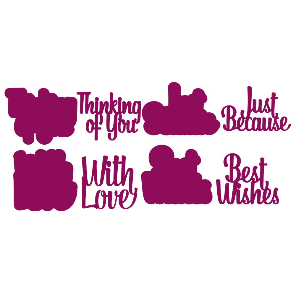

Love Letters - Paper Craft Cutting Dies, 501 Original