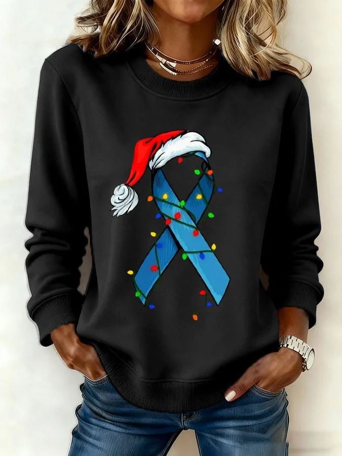 Women's DIABETES AWARENESS Printed Sweatshirt socialshop