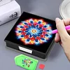 Mandalas Leather Diamond Painting Notecard Box 5D DIY Diamond Art Note Box