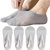 Unisex 4 Pairs Ultra Thin Liner Socks Non Slip Nylon Socks