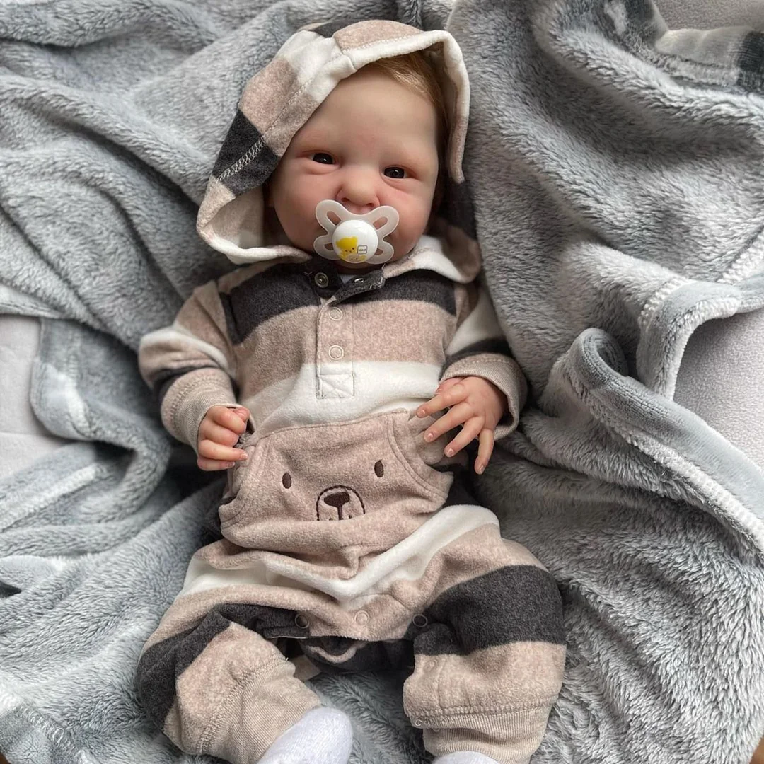 19.5'' Truly Lifelike Reborn Baby  Jonathan, Realistic Soft Vinyl Doll