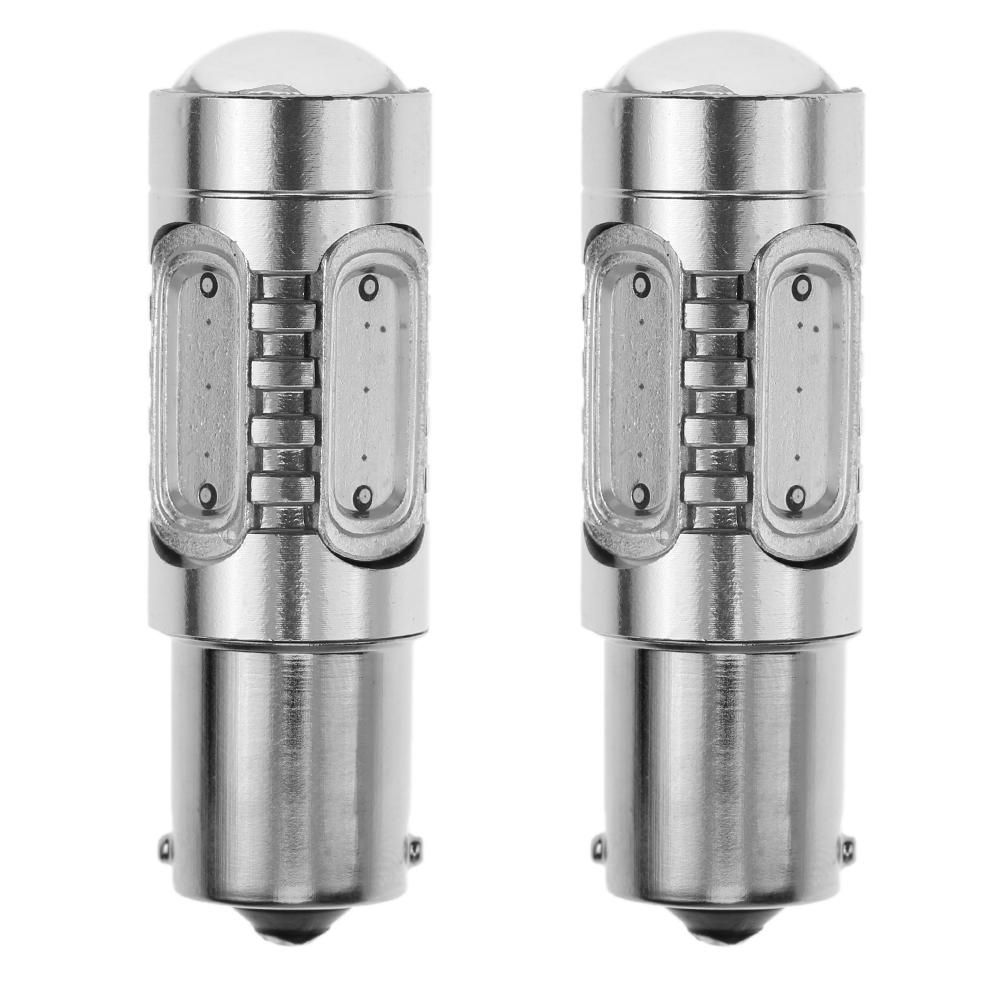 

2pcs DC 12V 1156/1157/PH7 Car COB Turn Signal Backup Brake Light Bulbs(3), Red, 501 Original