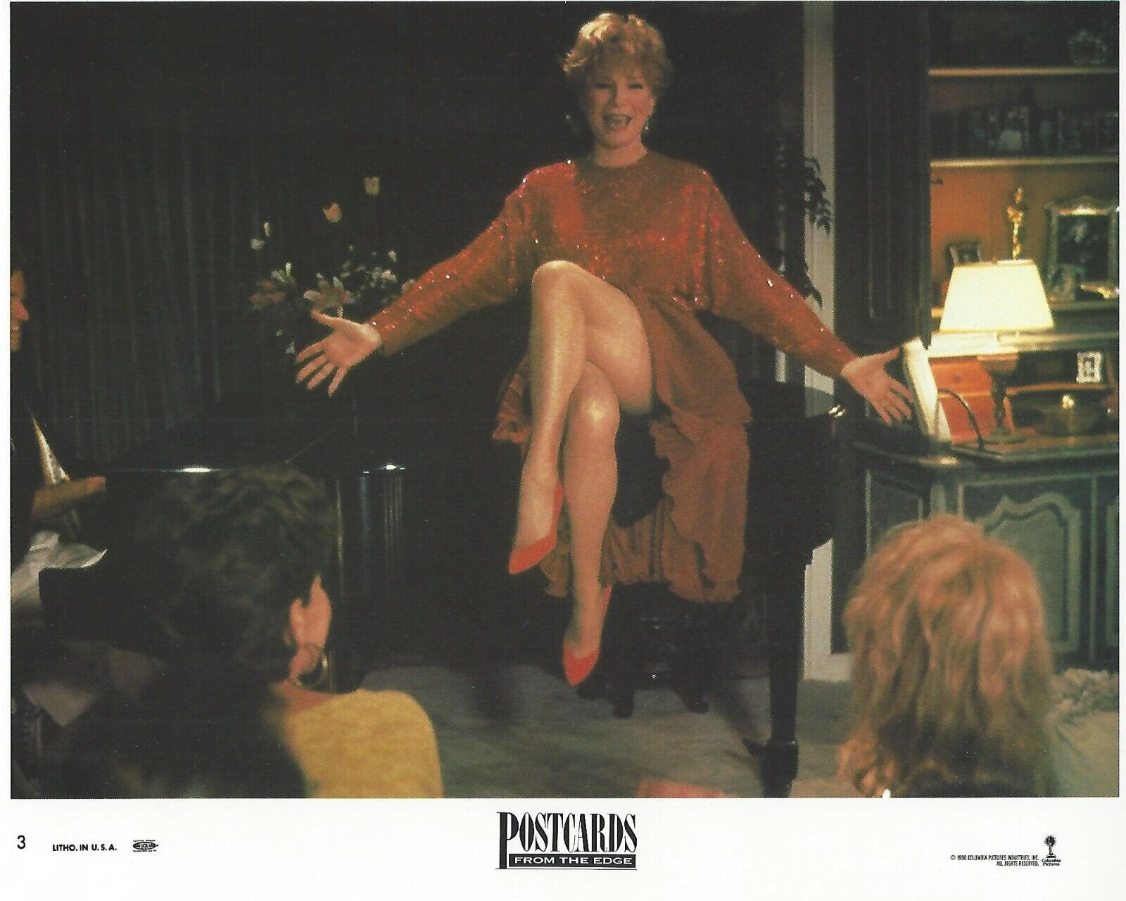 Post Cards From The Edge Original 8x10 Lobby Card Poster 1990 Photo Poster painting #3 MacLaine