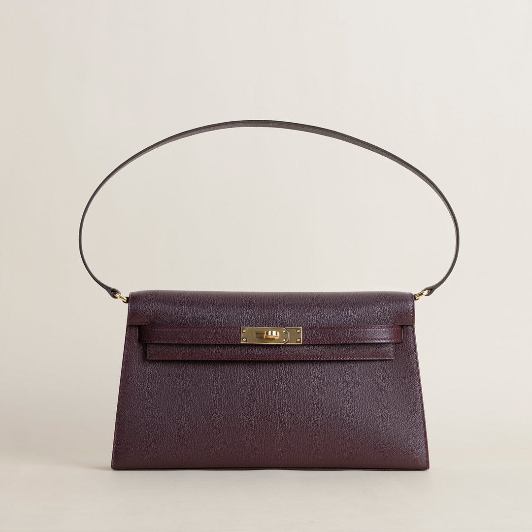 Kelly Elan Chevre 0G Rouge sellier GHW