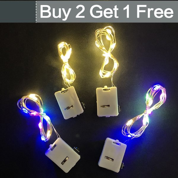 1/2M LED String Lights Cell Battery Powered Mini Fairy Lamp Stonego Christmas Light For Holiday Wedding Party Decorations - Battery Included - Shop Trendy Women's Fashion | TeeYours