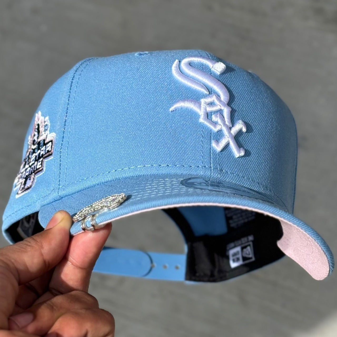 NEW ERA CHICAGO WHITE SOX ALL STAR GAME 2003 SKY BLUE EMBROIDERED CASUAL BASEBALL CAP