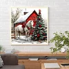 Xmas Horse-Full Round Diamond Painting