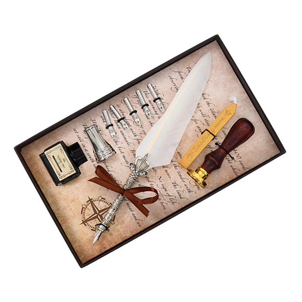 

Fountain Pen Set Calligraphy Feather Writing Dip Pen, 501 Original