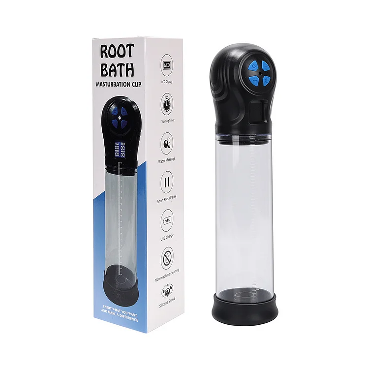 Liquid Crystal Spa Cup Electric Penis Pump Male Charging Augmentation Toy Desensitization Erectile Device Adult Supplies