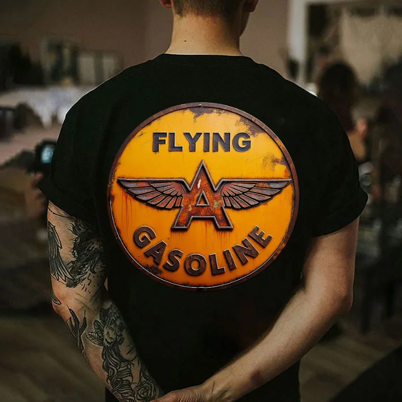 FLYING GASOLINE Print Men's T-shirt