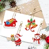 8pcs Set Christmas Diamond Painting Keychain Gifts
