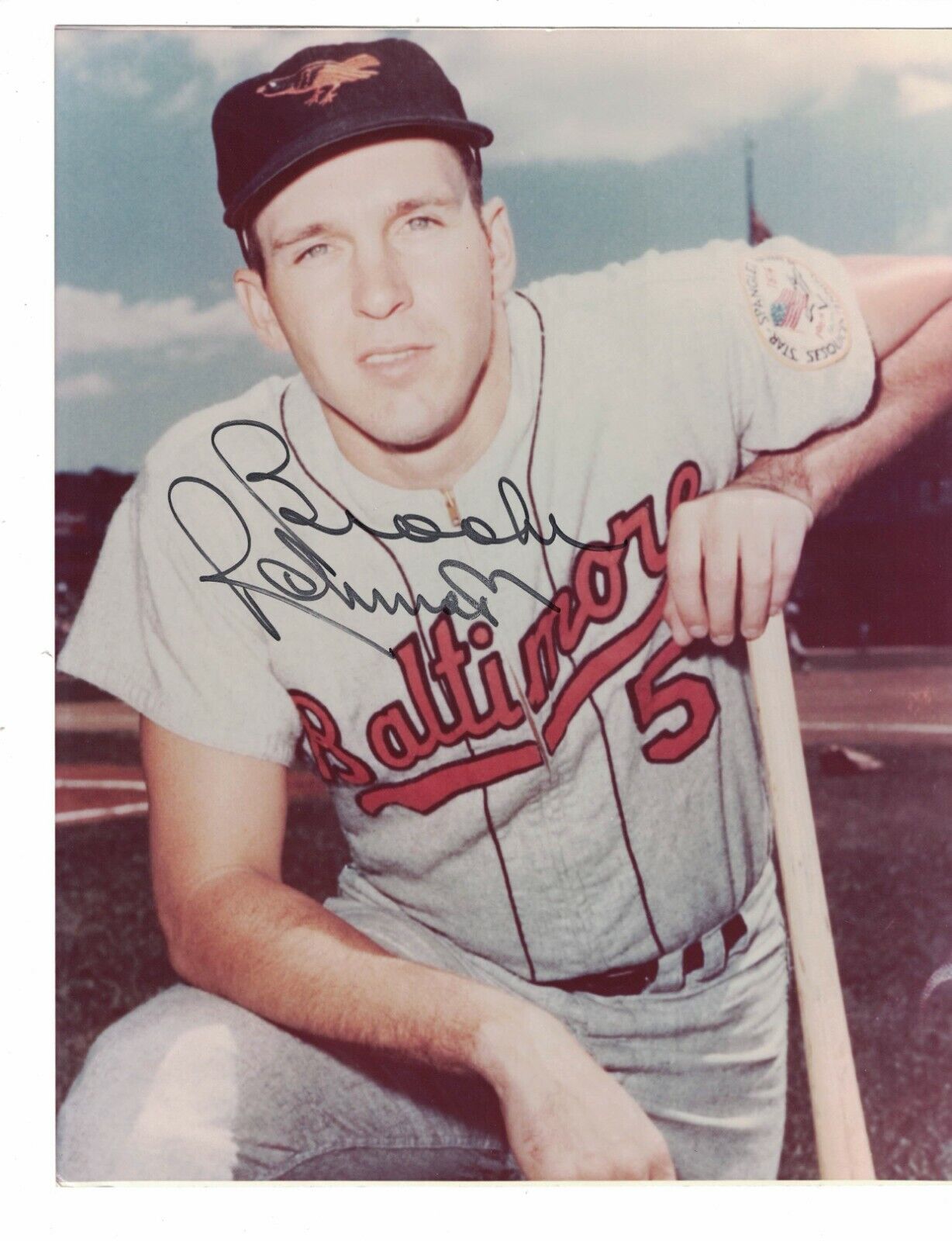 Brooks Robinson Orioles Signed Baseball 8x10 Photo Poster painting W/Our COA