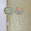 2pcs Crystal Light Catcher Diamond Painting Mandala Suncatcher Hanging Kit