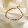 Bling Clarity Colorful Zircon 18K Golden Bracelet
