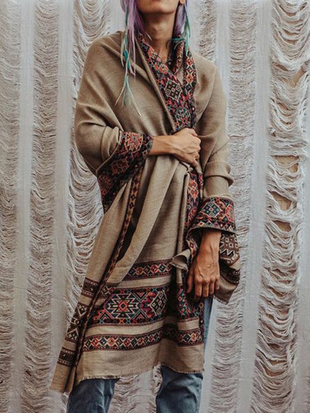 Boho Geometric Cotton Scarves & Shawls