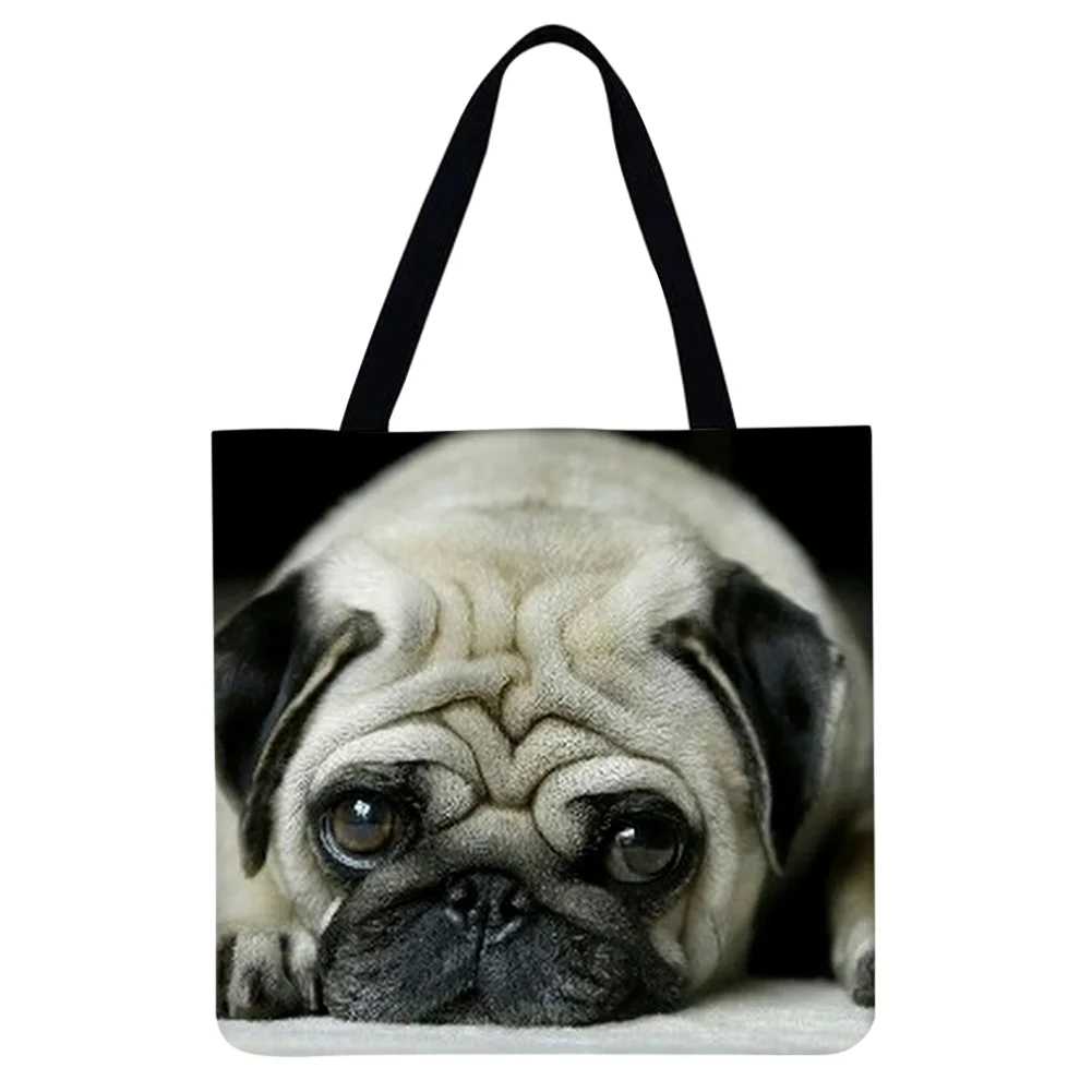 Linen Tote Bag - Dog