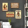 4pcs - Alcohol - Vintage Metal Signs(8*12Inch)