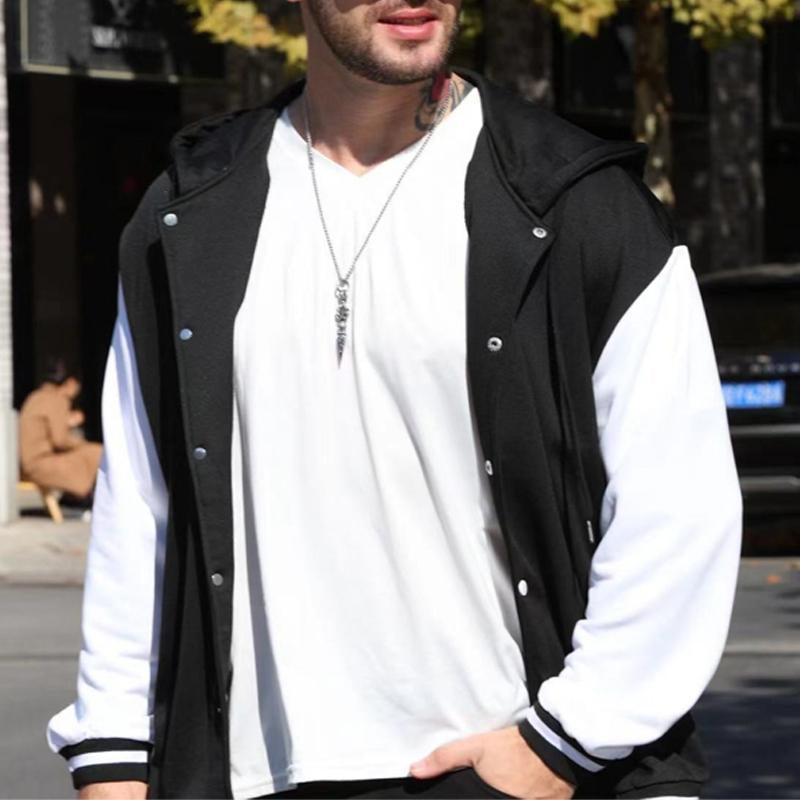 Men's Loose Casual Hooded Jacket 09277298X