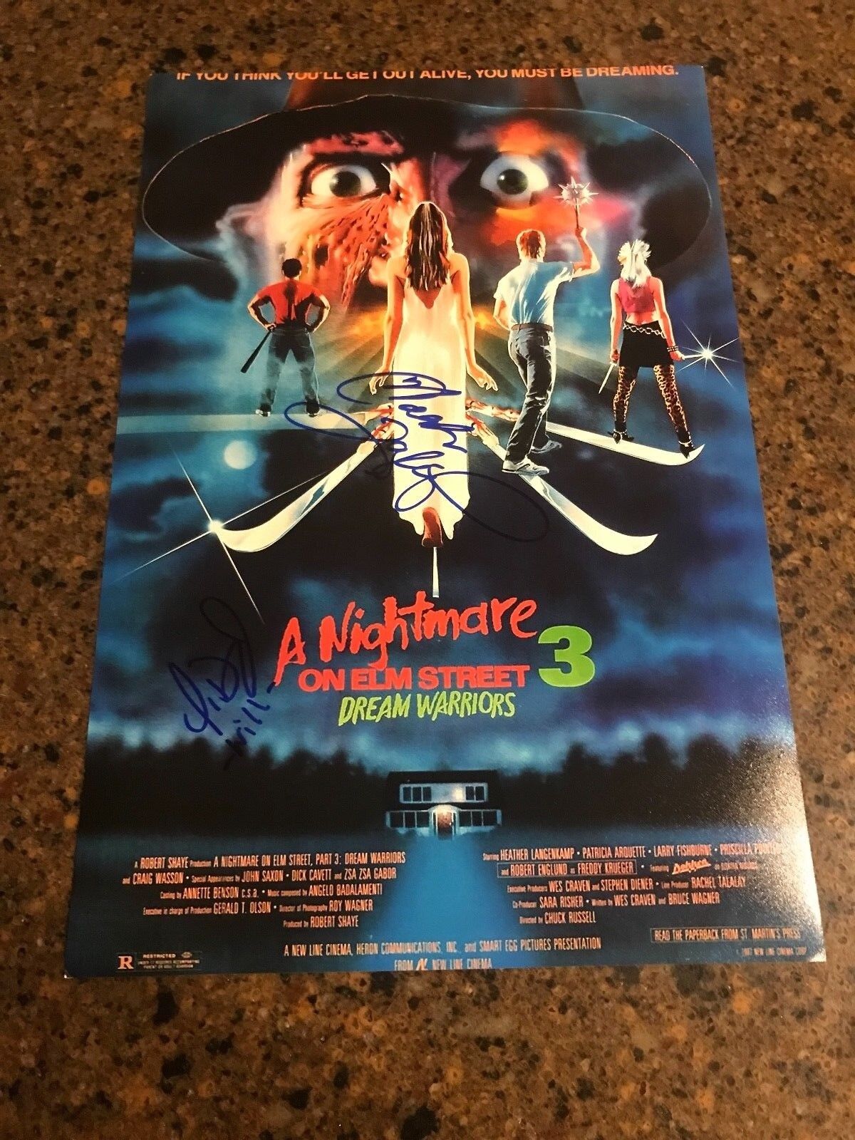 * HEATHER LANGENKAMP & IRA HEIDEN signed 12x18 Photo Poster painting poster * NIGHTMARE ON ELM *