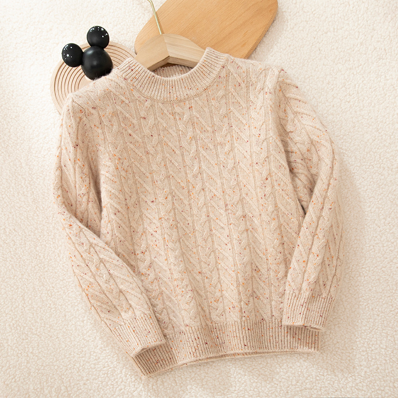 Kids Soft Spotted Cashmere Sweater REAL SILK LIFE