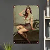 Fille de conscription chaude - Panneaux en &eacute;tain m&eacute;tallique(20*30cm/30*40cm)