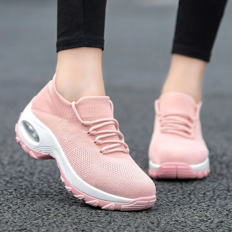 MWY Wedges Shoes For Women Yellow Sneakers Comfort Ladies Trainers Schoenen Vrouw Women Casual Shoes Platform Shoes Plus Size