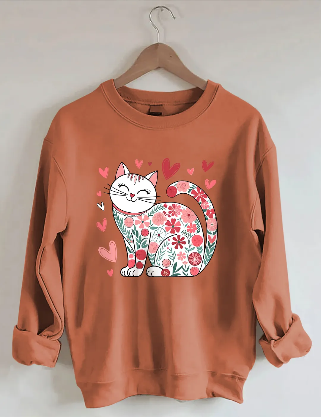 Cat Loves Valentines Day Sweatshirt
