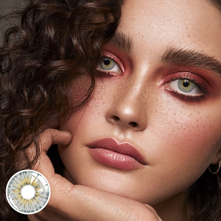 【U.S WAREHOUSE】New York Pro Gogh Gray Colored Contact Lenses