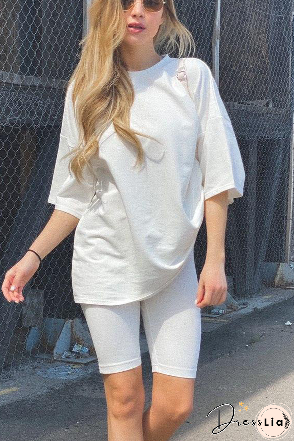 Solid Casual Sport Belted Two Pieces Sets