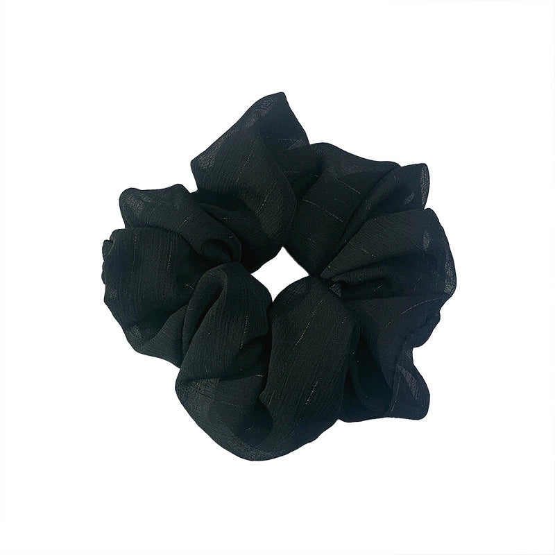 Korean Silk Flower Color Hair Scrunchies