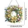 DIY Easter Wreath Diamond Painting Acrylic Hanging Pendant