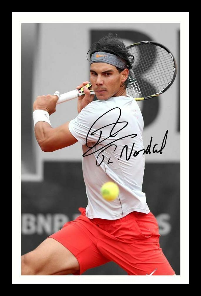 Rafa Nadal Autograph Signed & Framed Photo Poster painting 1