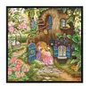 Garden Bungalow-11CT Stamped Cross Stitch 60*60cm/23.62*23.62in(Brand)