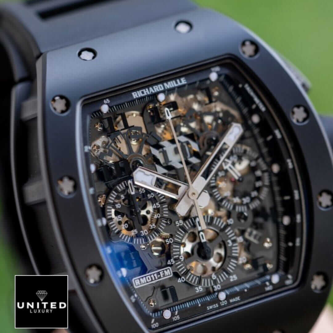 Richard Mille Black Dial Replica close view