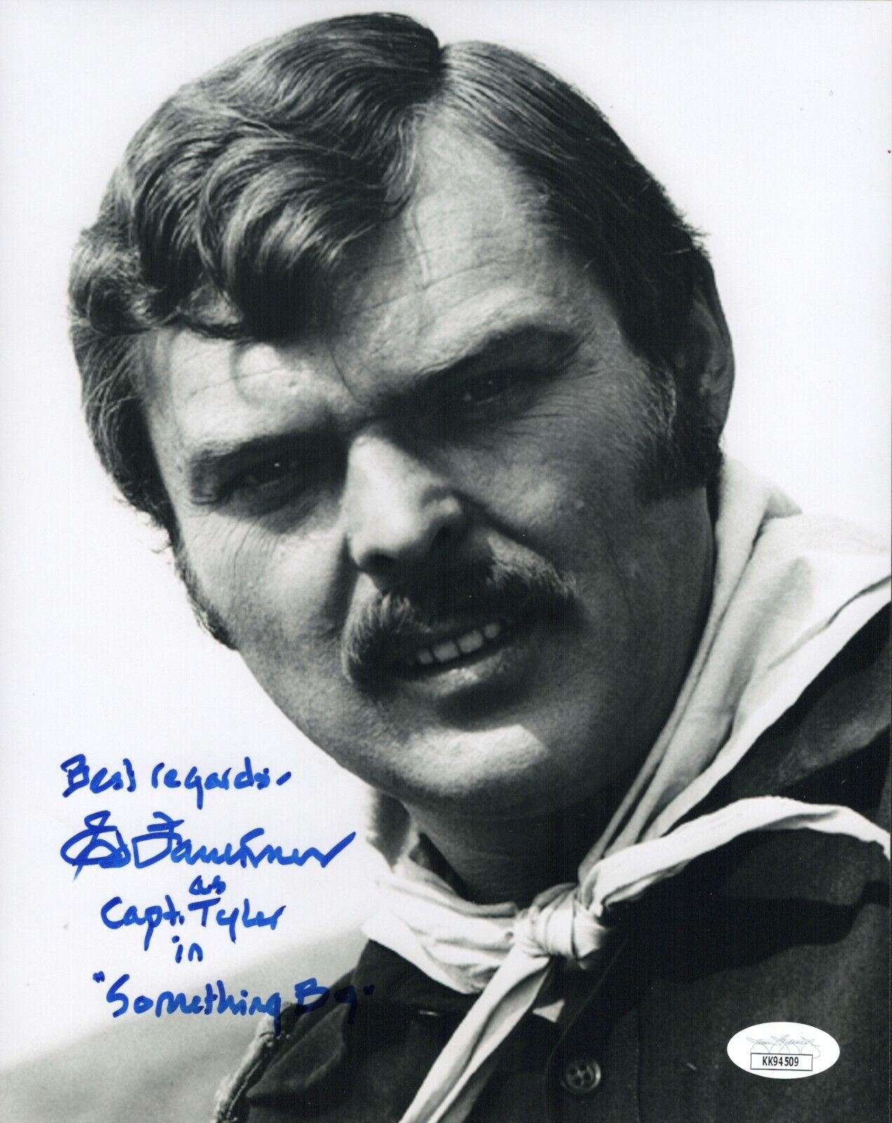 ED FAULKNER Signed 8x10 SOMETHING BIG Photo Poster painting CAPT TYLER Autograph JSA COA Cert