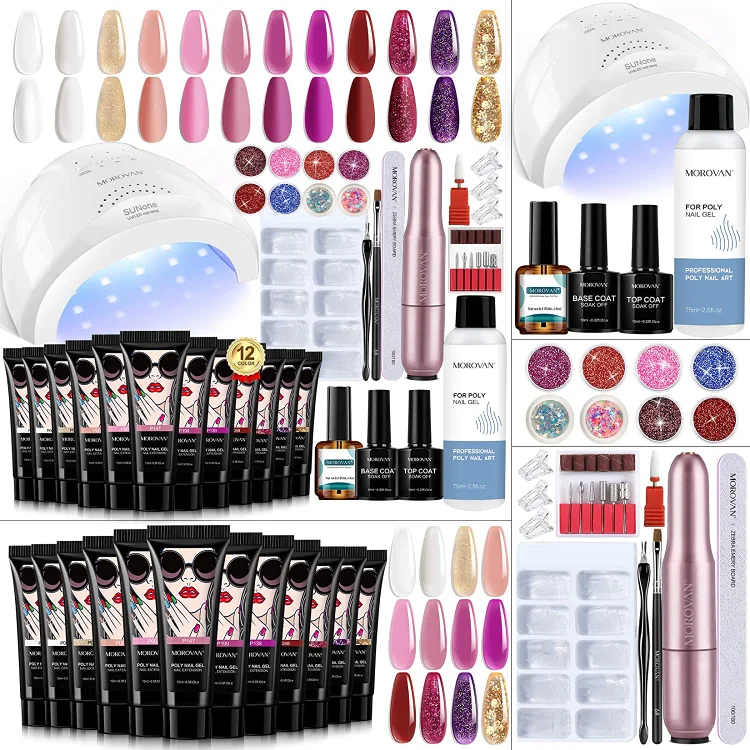 Gorgeous Queen - 12 Colors Poly Gel Professional Kit