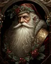 AB luxurious polyester cloth diamond Painting Kits | Christmas Santa ClausChristmas