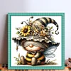 Bee Gnome-11CT Stamped Cross Stitch 40*40cm/15.75*15.75in