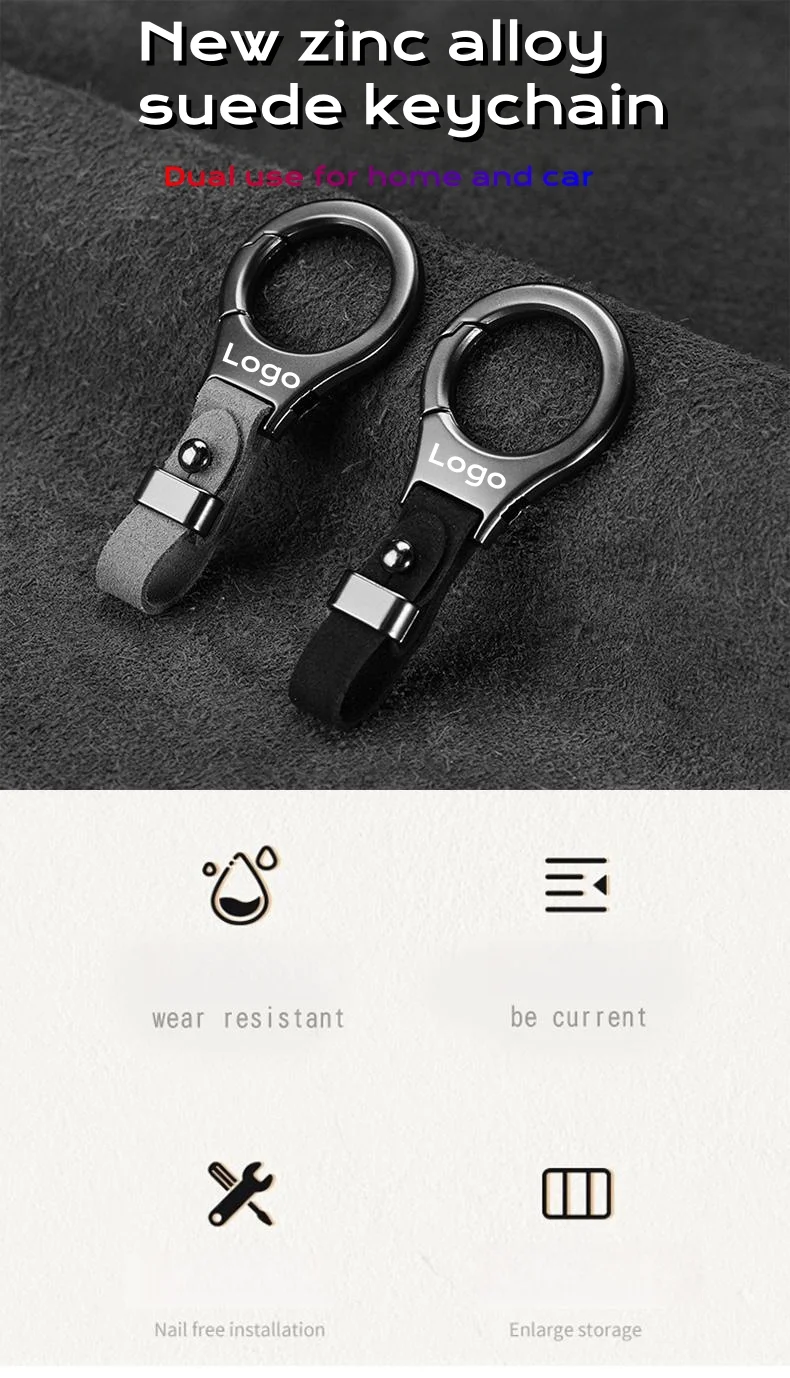 🔥Hot sale🔥Car zinc alloy laser engraved car logo keychain