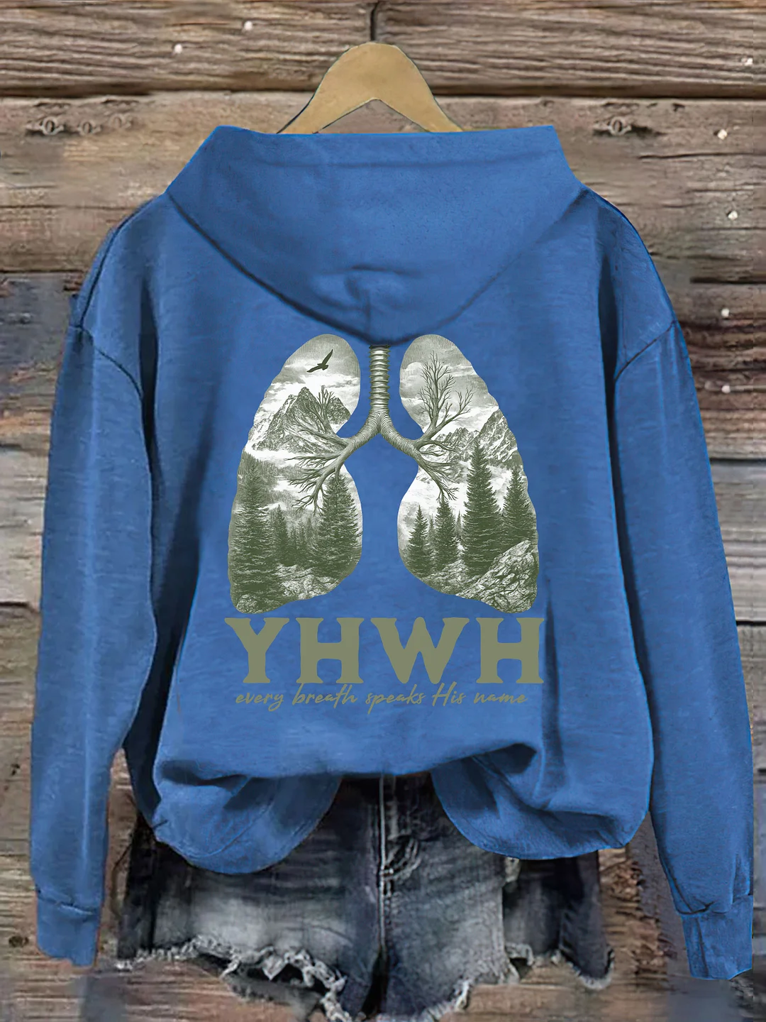 Yhwh Lungs Christian Hoodie