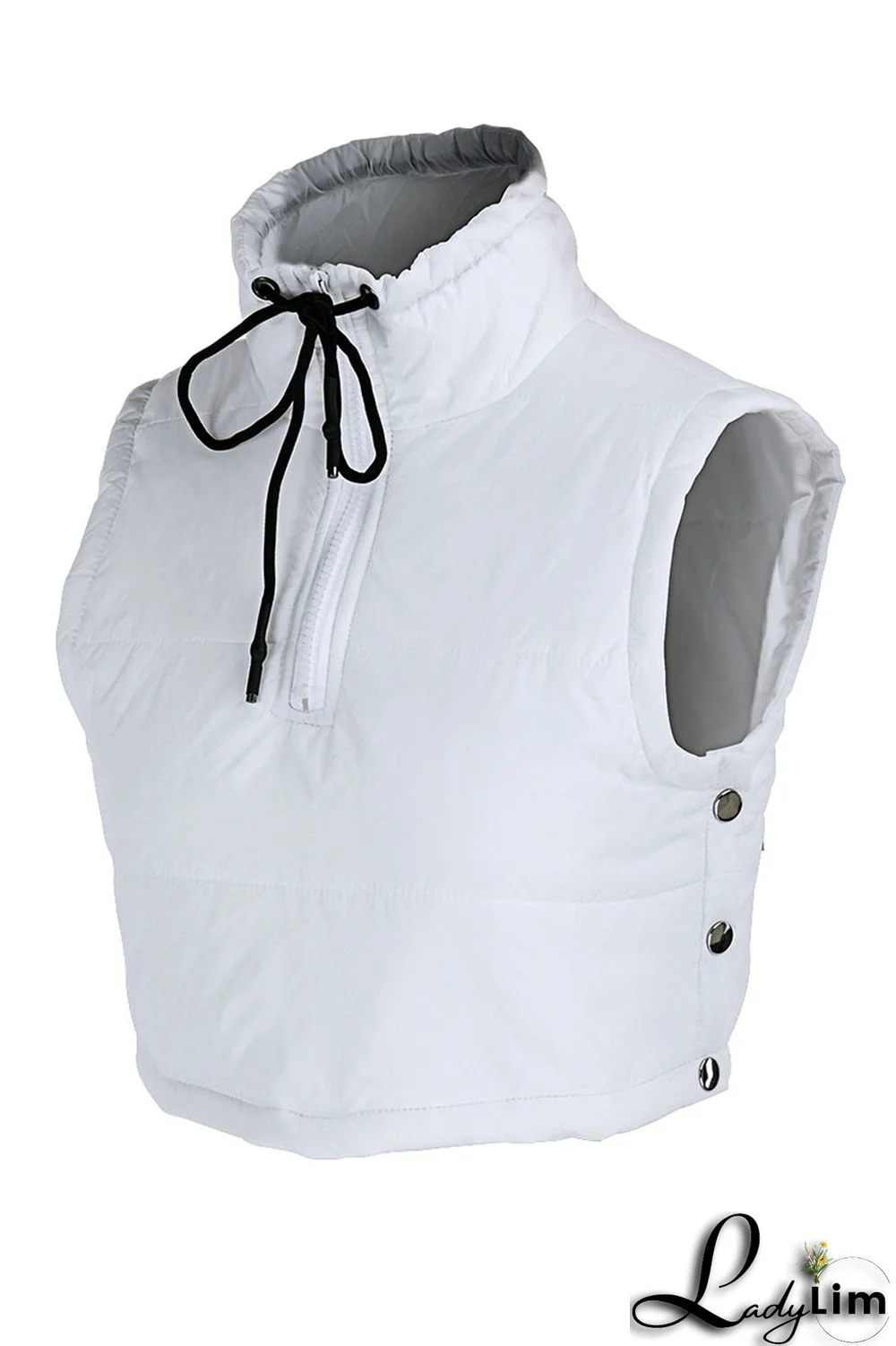 Tangerine Red Casual Street Solid Patchwork Draw String Buttons Zipper Outerwear