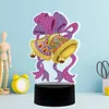 DIY Diamond Painting 7 Color Night Light Lamp Home Decoration Ornament Gift Kit(Christmas Bell)